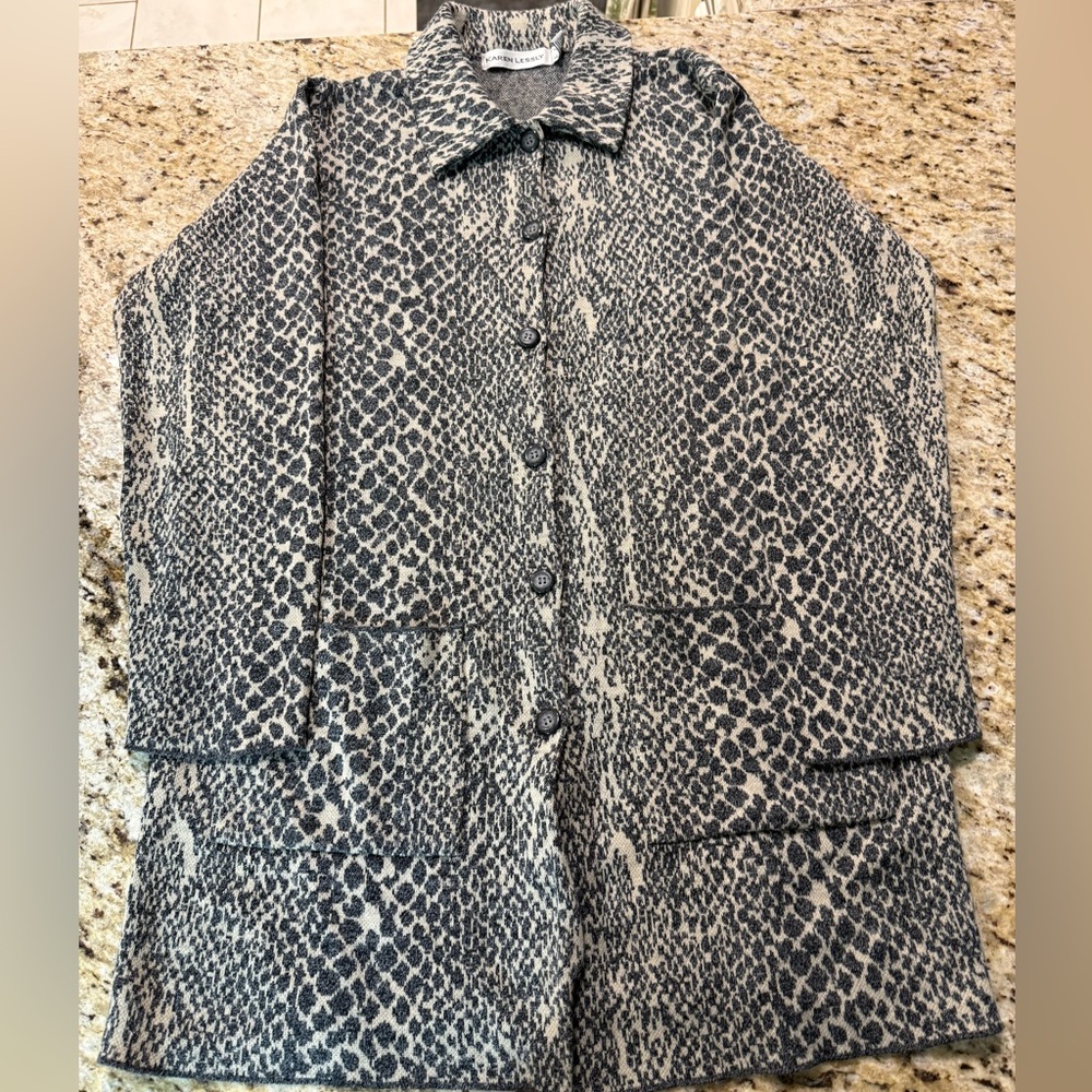 Karen Lessly Snakeskin Print Python Print Longlin… - image 3